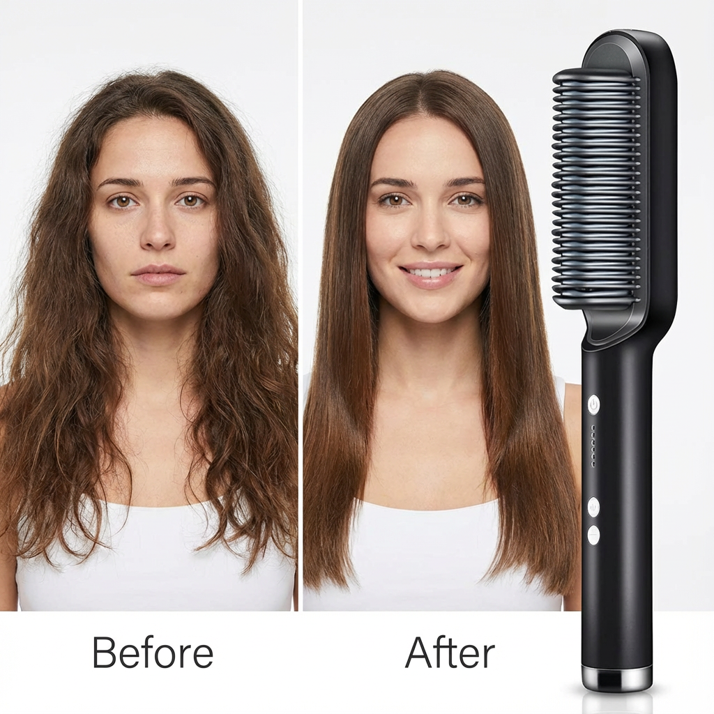 Hair Straightening Comb - Smooth Hair Fast