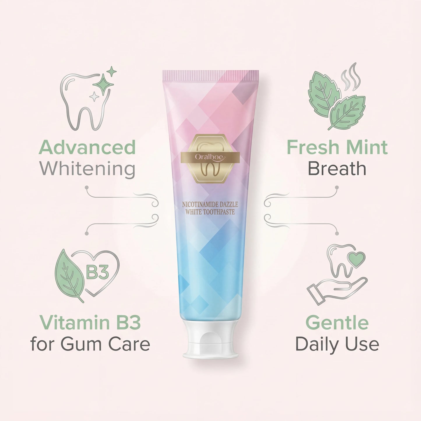 Oralhoe Dazzle White Toothpaste