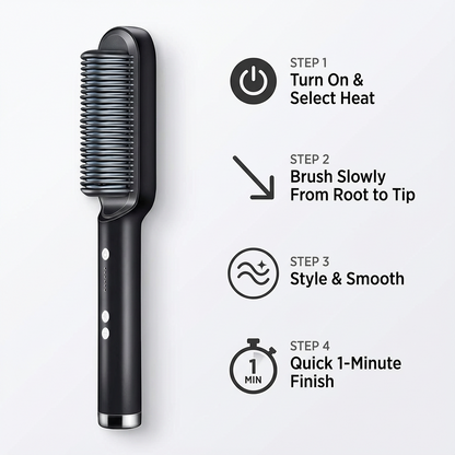 Hair Straightening Comb - Smooth Hair Fast