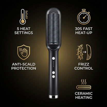 Hair Straightening Comb - Smooth Hair Fast