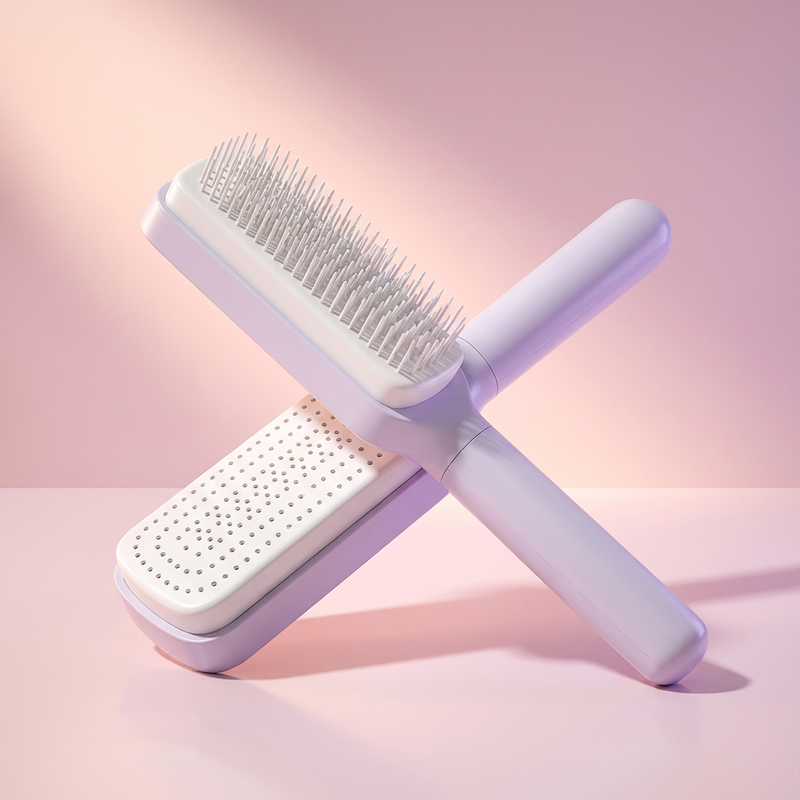 SELF CLEANING HAIR COMB (IMPORTED)